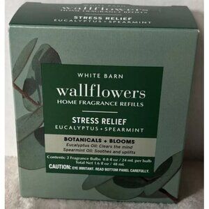 2 Pk Bath & Body Works EUCALYPTUS + SPEARMINT Wallflowers Plug-in Refills